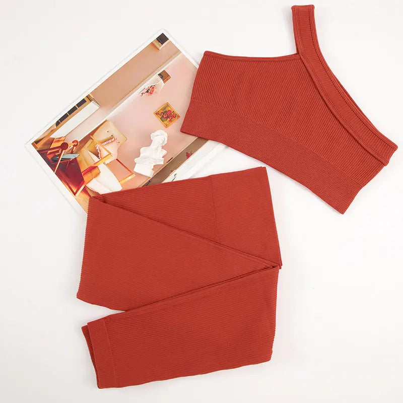 Seamless Ribbed Sports Set
