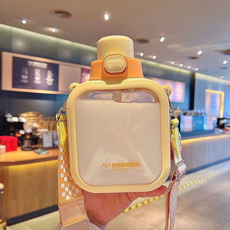 Kawaii Flat Water Bottle