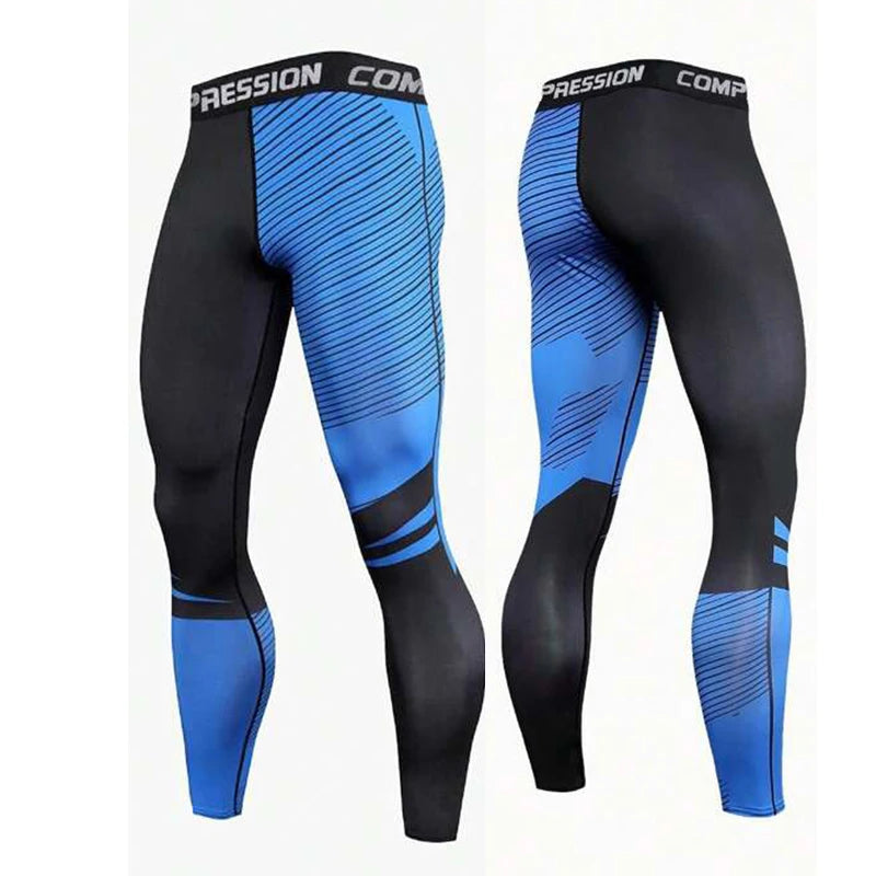 Printed Men’s Compression Training Pants