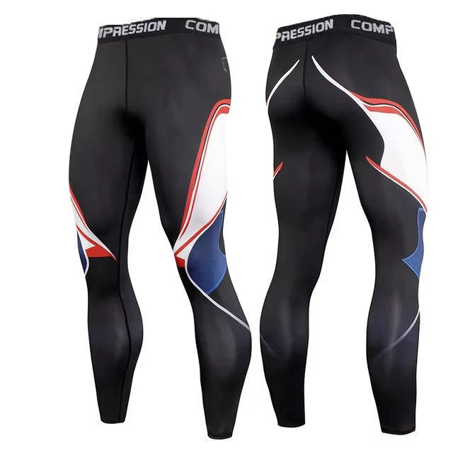 Printed Men’s Compression Training Pants