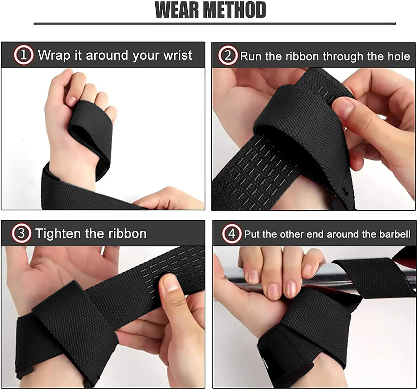 Printed Weightlifting Wrist Straps