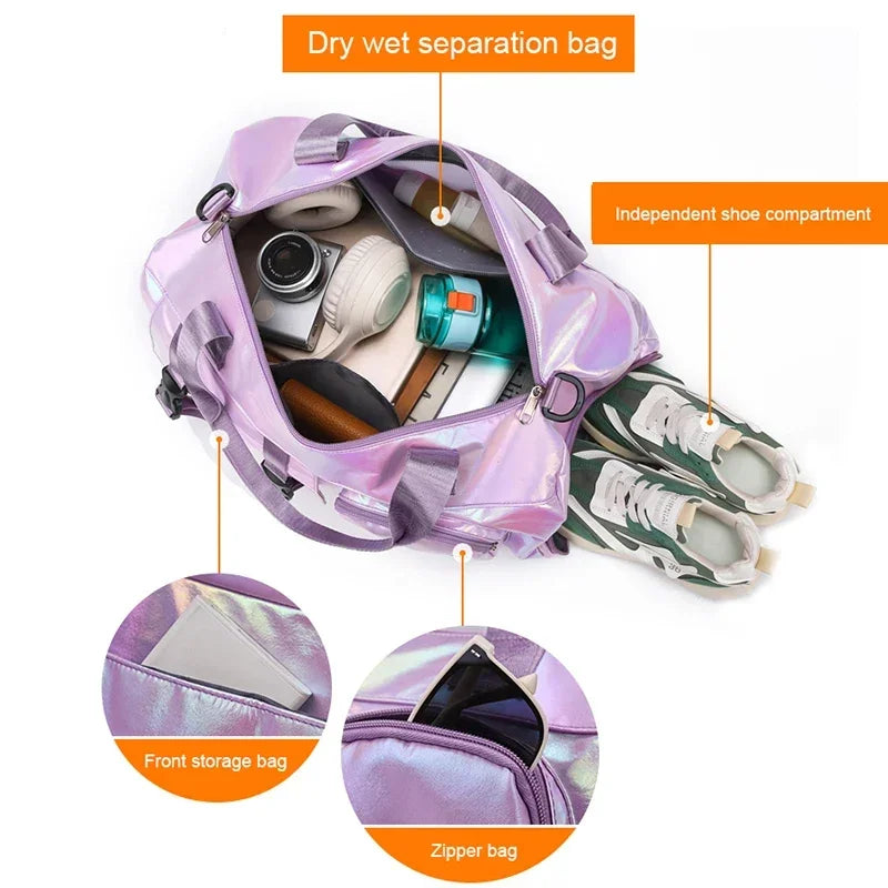 Holographic Duffel Bag
