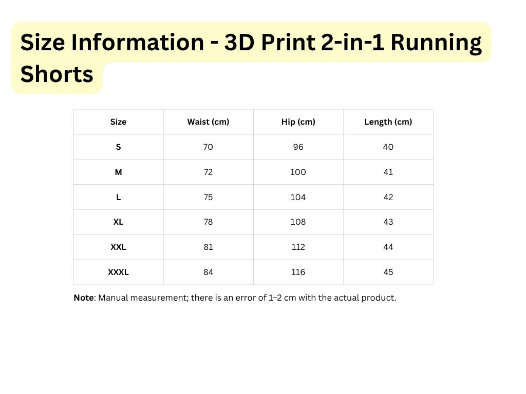 3D Print 2-in-1 Running Shorts
