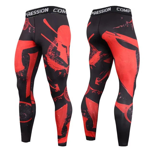 Printed Men’s Compression Training Pants