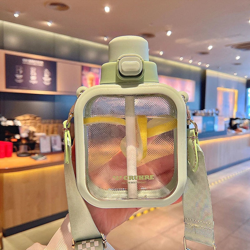 Kawaii Flat Water Bottle
