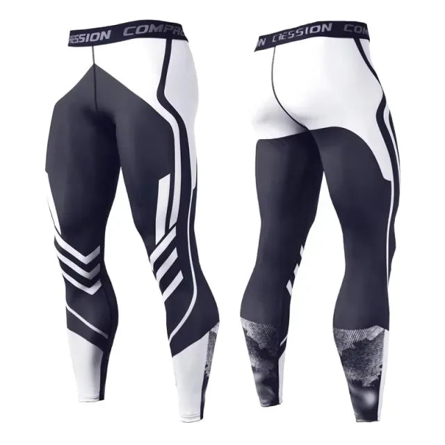 Printed Men’s Compression Training Pants