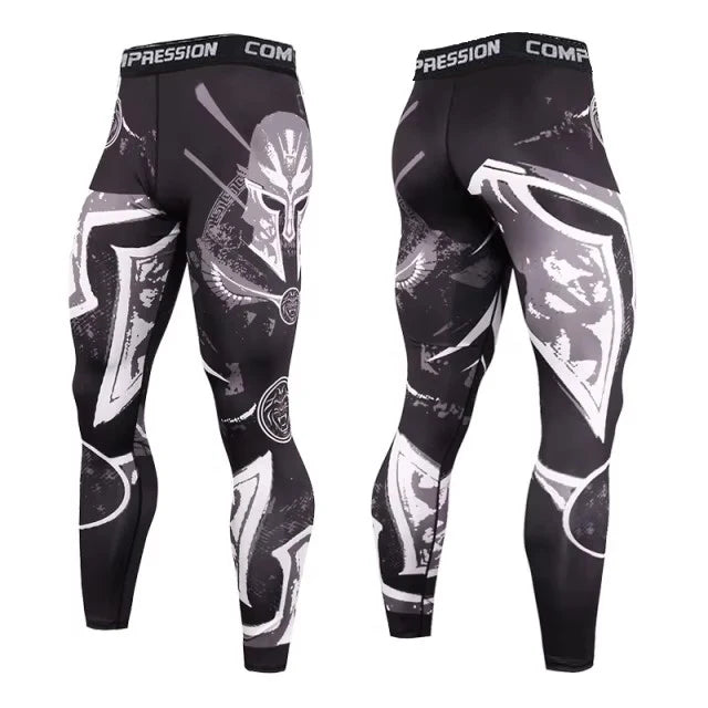 Printed Men’s Compression Training Pants