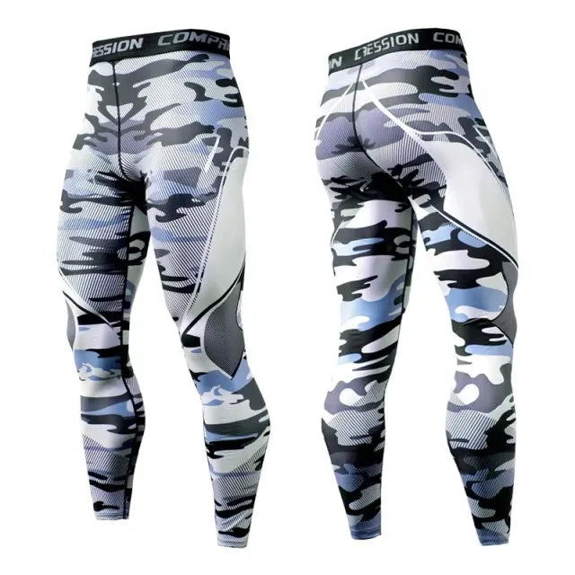Printed Men’s Compression Training Pants