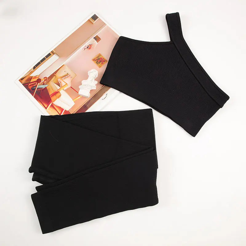 Seamless Ribbed Sports Set