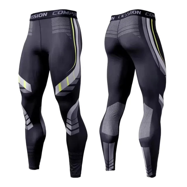 Printed Men’s Compression Training Pants