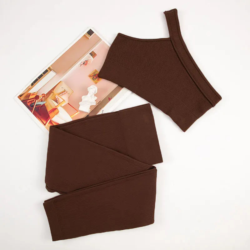 Seamless Ribbed Sports Set