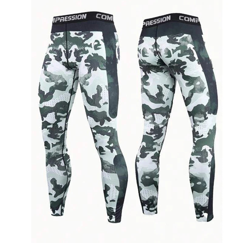 Printed Men’s Compression Training Pants