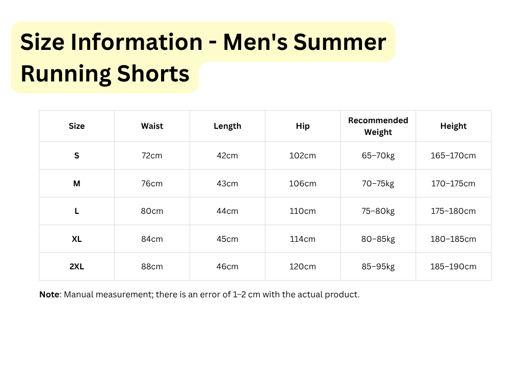 Men's Summer Running Shorts