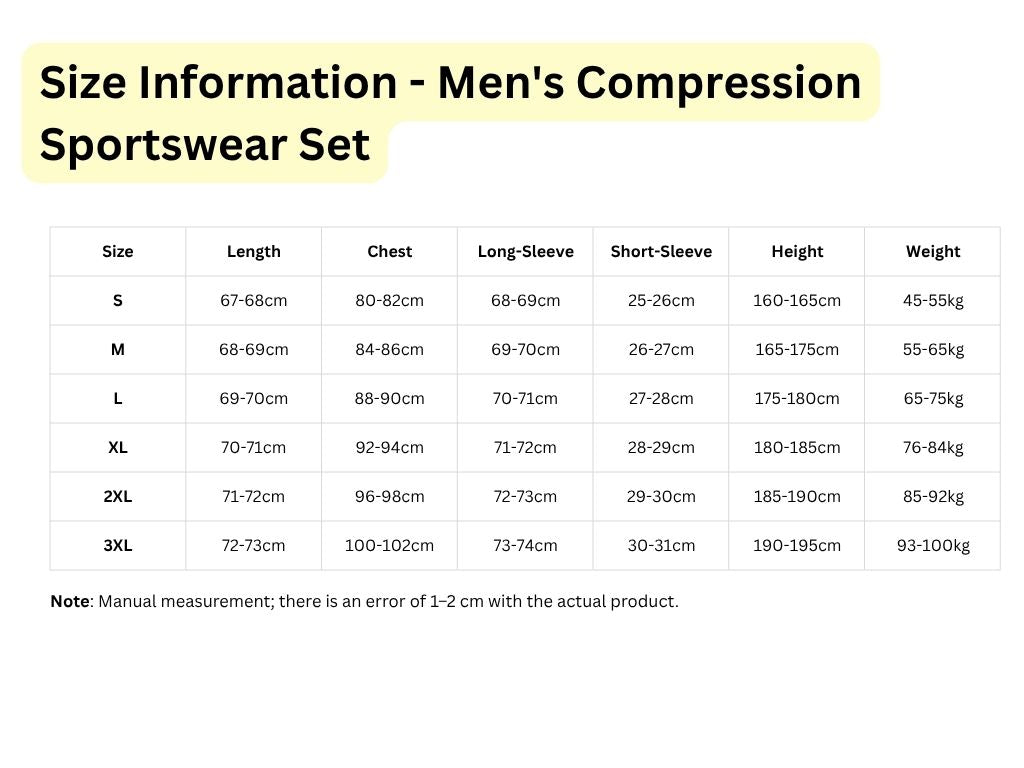 Men's Compression Sportswear Set