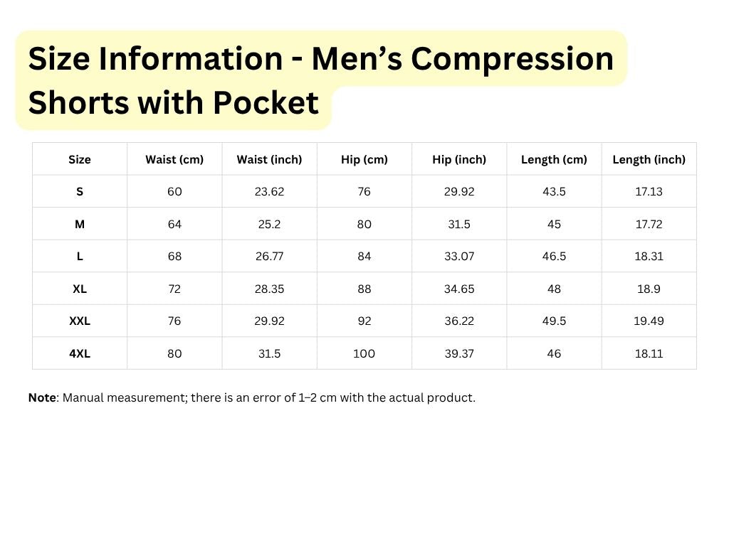 Men’s Compression Shorts with Pocket